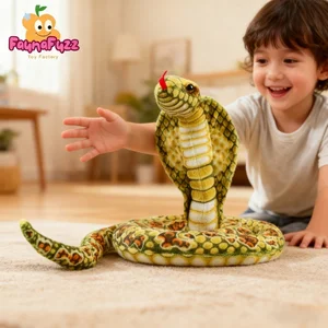 Plush Giant Cobra Realistic Snake