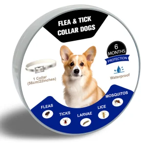 Anti Flea and Tick Extruded Essential Oil Collar 6 Month Protection, Pet Remove One Size Fits All