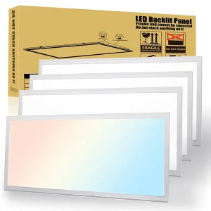 Stocked Led Flat Panel Light 120-277v Dimmable ETL CE DLC high bay CCT and Power Selectable Drop Ceiling Office Backlit Fixture