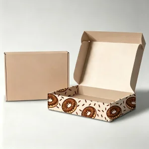 Caixa de Papel para Exibição de Cosméticos em Forma de Donut para Envio, Design Personalizado Reciclado, Embalagem de Cartão para Chocolate, Embalagem de Joias em Papelão, Caixa de Envio Corrugada, Caixa Rígida para Presentes com Logotipo
