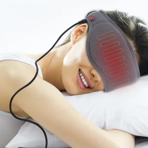 USB Moist Heat Compress Warm Eyemask Fill In Flaxseeds Heated Eye Mask For Puffy Dry Eyes