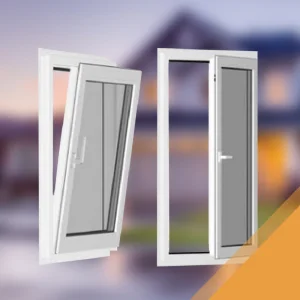 Aluminum Tilt and Turn Window for Luxury Homes, Custom Sizes and Colors Available