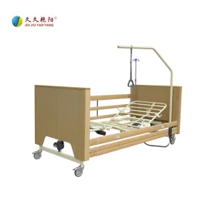Home Eldealy Health Care Wooden Electric Foldable Medical Hospital Nursing Bed