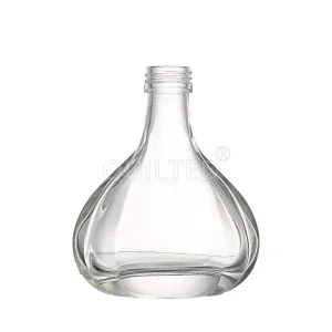 Wholesale MIni 120 ml Bud shape clear liquor glass vodka bottle  Manufacturers, Supplier