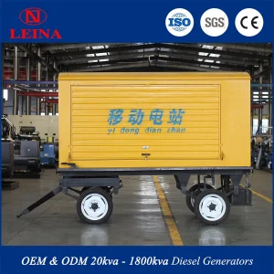 300 kW silent portable generator