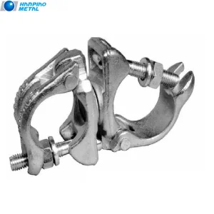 Scaffold BS1139/En74 48mm British Drop Forged Pressed Type Pipe Joint Coupler Beam Double Right Angle Swivel Scaffolding Clamp