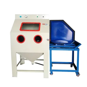 Heavy-Duty Manual Spin Blast System with Air Recycling Precision Rotary Manual Sandblasting Machine