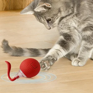 Smart Exercise Rechargeable Smart Fast Rolling Motion Activated Cat Toy Interactive Ball USB Rechargeable Rolling Ball