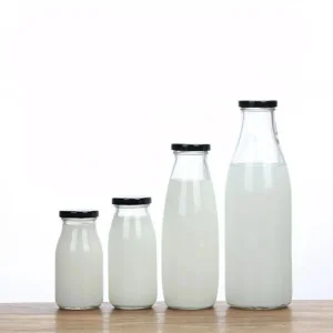 6 Oz Glass Milk Bottle 200 Ml Small Juice Bottles Reusable 6 Oz Glass Jelly Spice Candy Cake Yogurt Dessert Baby Food Jars