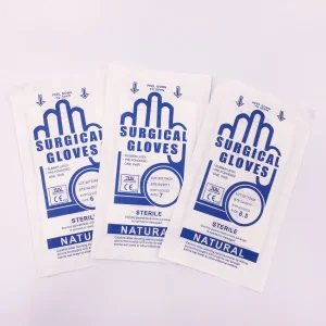 Medical Disposable Sterile Latex Surgical Gloves with Powdered Free