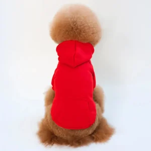 Nova Chegada Roupas de Algodão da Moda para Animais Vestuário Sólido Moletom Esportivo Casaco para Cães
