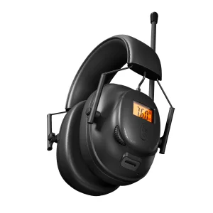 Digital Intercom Earmuffs with AM FM Radio &amp; BT Hearing Protection Safety Wear Ear Muffs ABS Material