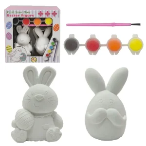 Creative DIY Craft Kits Acrylic Paints for Kids Rabbit Plaster Painting Toy
