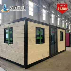 Double Wing Expandable Container House with Kitchen Bathroom