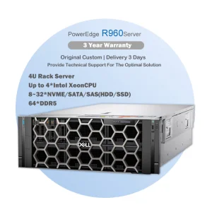 Brand New Intel Xeon DDR5 Server 4u Dells Poweredge R960 AI Deepseek GPU Rack Server Wholesale