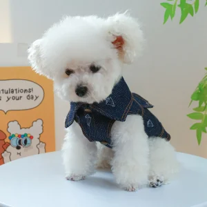 Novo gato de estimação, cachorro de estimação, jeans com botão ajustável