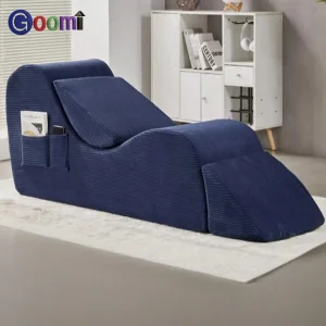 Compact Compressed Irregular Sofa Chair Couple Chaise Lounge Yoga Lazy Lounger Small Space Furniture for Living Room Bedroom