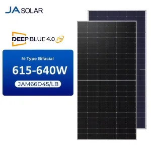 JA Solar JAM66D45 LB N-Type Bifacial Solar Panel Double Glass 26% Efficiency IP68 Mono PV Module Solar Panel