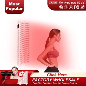 High Quality Custom Aluminum Portable 850nm Panel Photon Red Light Therapy Facial Body Light Therapy Machine PDT Light for Whitening