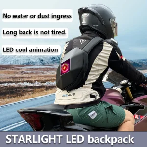 Mochila de Moda Starlight Rider com Display LED Inteligente