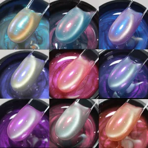HEMA FREE Mermaid Cat Eye Builder Nail Gel 18 Color Extension Gel Wholesale High Quality Hard Gel Builder Nail Gel Custom Logo
