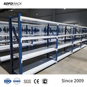 High Utilization Durable Adjustable 5 Layer Medium Duty ODM Industrial Warehouse Hole Storage Steel Shelving American