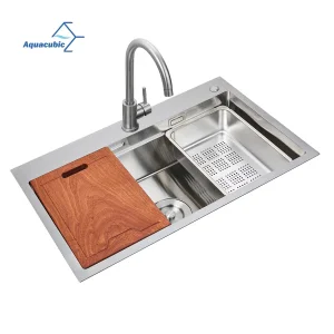Aquacubic Drop in Kitchen Sink 30 Inch Kitchen Sink Topmount 18 Gauge Stainless Steel Single Bowl Drop Sink