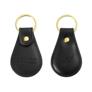 Promotional Gift Blank Metal Leather Keyring Custom Logo Design Car Luxury Leather Keychain for Gifts