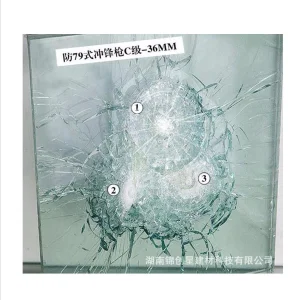 Bulletproof Windshield Auto Triplex Laminated Safety Glass Shoot Resistant Automobile Bulletproof Glass for Car and Bank Bulletproof and Anti Smashing Glass