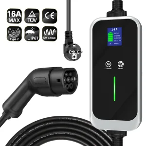 Best Mode 2 Portable EV Charger Type 2 16A 3.6KW Mobile Home Charging  Manufacturers, Factories