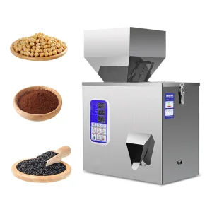 Ready Ship 100g Semi-Automatic Intelligent Desktop Grain Granule Powder Filling Weighing Machine For Pouch/Film/Paper/Plastic