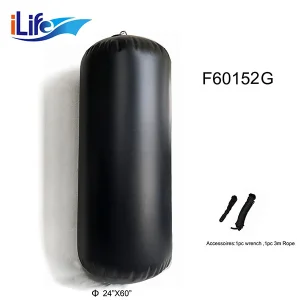 Ilife CE Certified Marine Inflatable Boat Fender for Yacht and Boat, Heavy Duty PVC Material