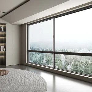 DERCHI Aluminium Automatic Vertical Anti-Theft Heat Insulation Waterproof Double Glazed Sliding Window