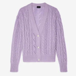 Cashmere Cable Knitting Cardigan for Women