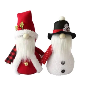 Decorações de Ornamento em Malha Garantidas de Qualidade Figuras Brinquedos para Crianças Bonecos de Neve de Natal