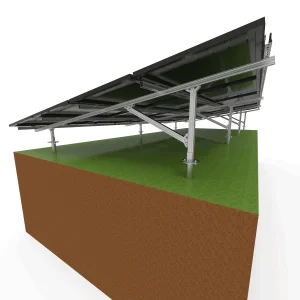 PV Solar Panel Energy Power Aluminum Pole Ground Bracket Structure Mounting System