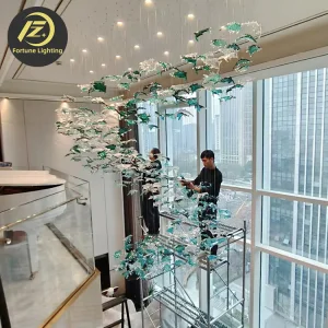 Modern luxurious hotel chandelier