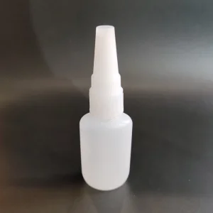 HDPE Plastic Dropper Bottles with Colored Caps for Fast Dry Glue Cyanoacrylate Adhesive Pin Cap Bottle