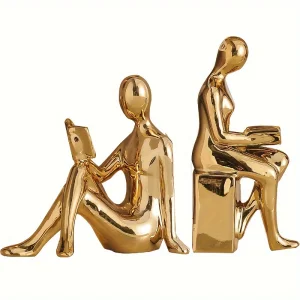 Modern Minimalist Gold Figurine