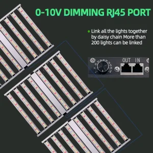 Wholesale 800W Dimmable Foldable Full Spectrum Hydroponics Indoor Garden Horticulture LED Grow Light 1000W for Indoor Plant