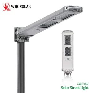Whc Waterproof All in One 20W Outdoor Street Lights Solar Street Lamp with Solar Panel