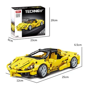 Technical Assembly Racing Car Building Block Set