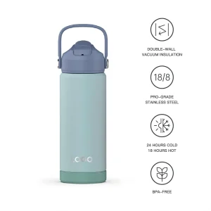 Stainless Steel Wide Mouth Water Bottle Vacuum Insulated Water Bottle Thermos Double Wall Sports Flask with Lid