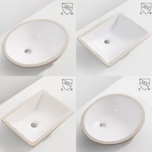 Cupc Bathroom Undermount Sink CE Vessel Sink Chaozhou Wholesale Lavabos From Direct Factory