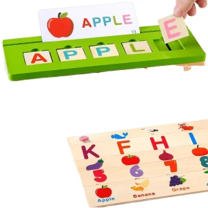 Montessori Wooden Spelling Game