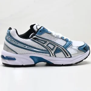 Zapatillas de correr unisex blancas, rosas y plateadas para deportes al aire libre diarios