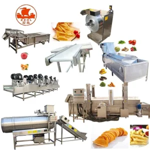 100kg 300kg 500kg 1000kg Potato Fries Machine Frozen French Fries Production Line