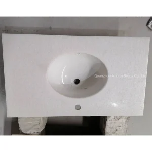 Wholesale Price 31/37/43/47/61 in Bathroom Vanity Top with Undermount Sink Thassow White/Pure White Marble