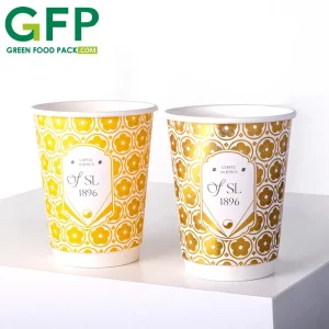 Copos de Papel com Flor Eco