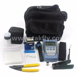 Kits de Ferramentas de Fibra Óptica com Medidor de Potência/VFL/Cortador de Fibra Removedor de Fibra